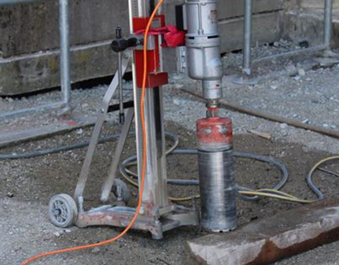 Kernbohren bei MR Abbruch in Deggendorf